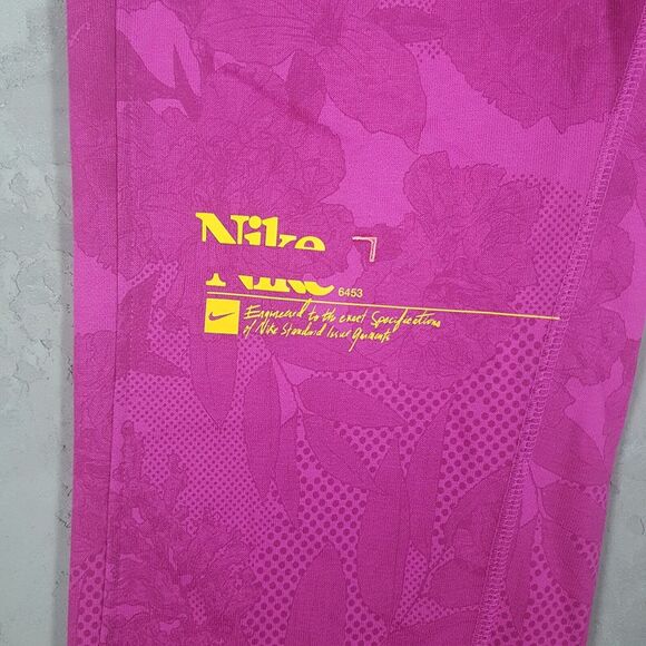 NIKE Dri-Fit Standard Issue Basketball Pants Mens Size SMALL Pink Purple Floral - Picture 5 of 10